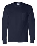Gildan 2410 Ultra Cotton Long Sleeve T-Shirt with a Pocket - Image 3