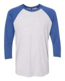 Next Level 6051 Unisex Tri-Blend Three-Quarter Sleeve Baseball Raglan Tee - Image 9