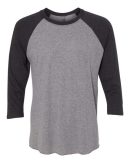 Next Level 6051 Unisex Tri-Blend Three-Quarter Sleeve Baseball Raglan Tee - Image 10