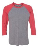 Next Level 6051 Unisex Tri-Blend Three-Quarter Sleeve Baseball Raglan Tee - Image 12