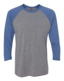 Next Level 6051 Unisex Tri-Blend Three-Quarter Sleeve Baseball Raglan Tee - Image 13