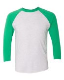 Next Level 6051 Unisex Tri-Blend Three-Quarter Sleeve Baseball Raglan Tee - Image 14
