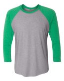 Next Level 6051 Unisex Tri-Blend Three-Quarter Sleeve Baseball Raglan Tee - Image 15