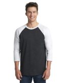Next Level 6051 Unisex Tri-Blend Three-Quarter Sleeve Baseball Raglan Tee - Image 2