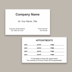 Appointment Cards