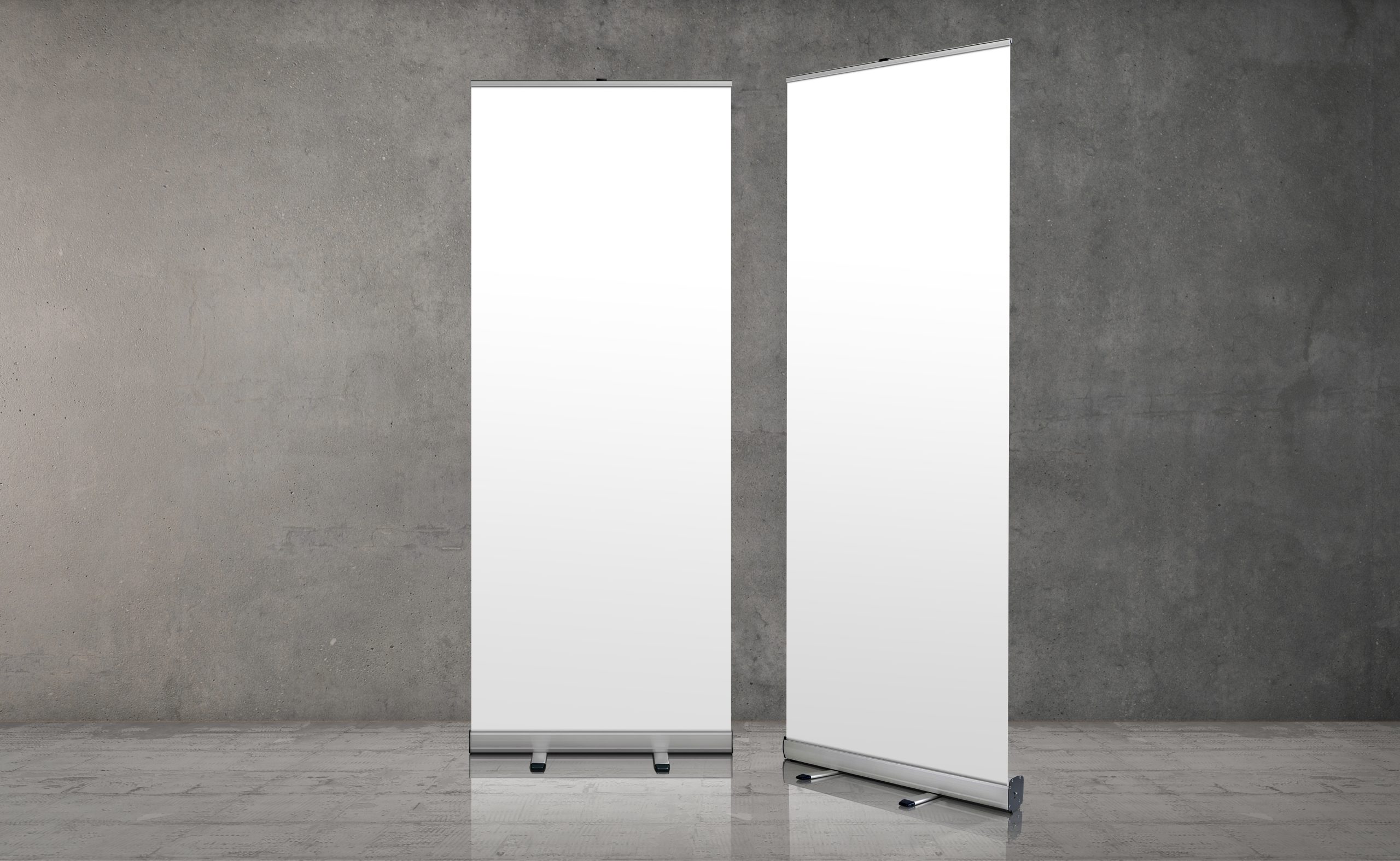 Roll,Up,Banners,Stand.,Blank,Template,Mockup.,Exhibition,Stand,Roll-up