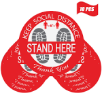 Social Distancing Decals