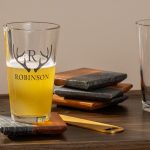 Etched Pint Glasses