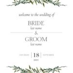 Foam Board Wedding Signs