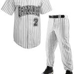 Adult/Youth "Yankee Pinstripe" Button Front Baseball Uniform Set