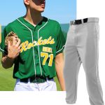 Adult/Youth "National League" Button Front Baseball Uniform Set