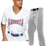 Adult/Youth "Pinstripe Prophecy" Button Front Baseball Uniform Set