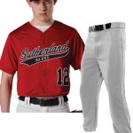 Adult/Youth "Lightweight Bat Flip" FAUX Button Front Baseball Uniform Set