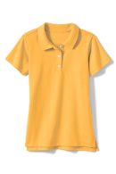 Girls Short Sleeve Jersey Knit Polo - Image 5